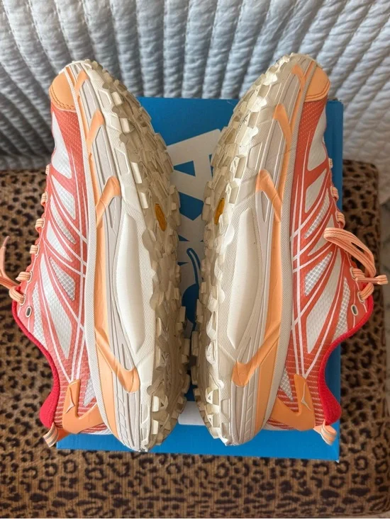 HOKA Mafate Speed 2 Trail Running Shoes | Ember/Pale Tangerine | Size 9.5W - Picture 6 of 7